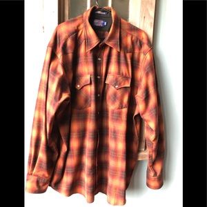 Pendleton Mens XXL Long Wool Shirt